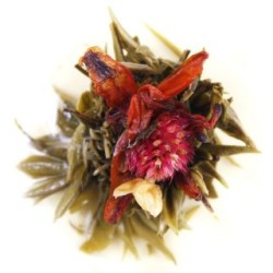 Red Flower Burst Tea Flower