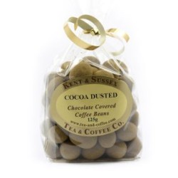 Dusted Cocoa Chocolate Covered Coffee Beans